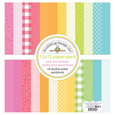 Petite Prints Cardstock - Over The Rainbow - Doodlebug Design