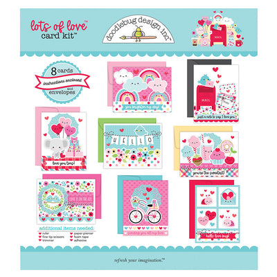 Cards and Envelopes Kit - Lots Of Love - Doodlebug Design
