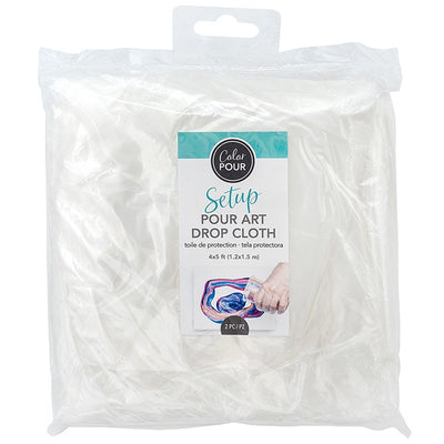 Color Pour Plastic Drop Cloth