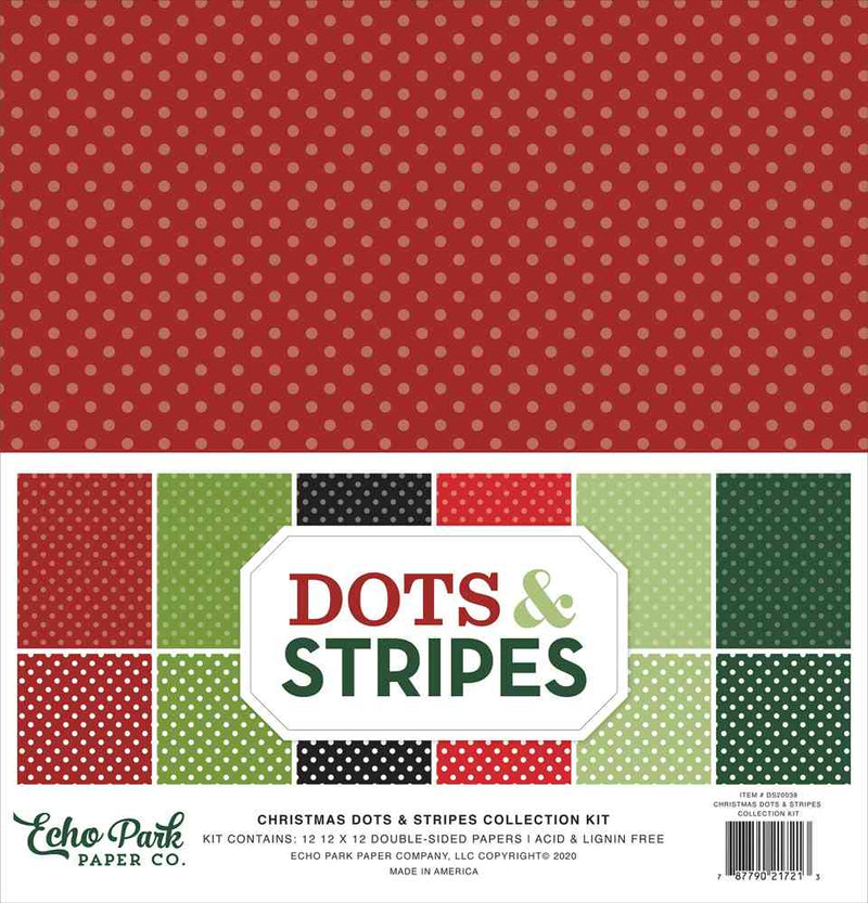 Dots & Stripes Christmas Collection Kit - Echo Park