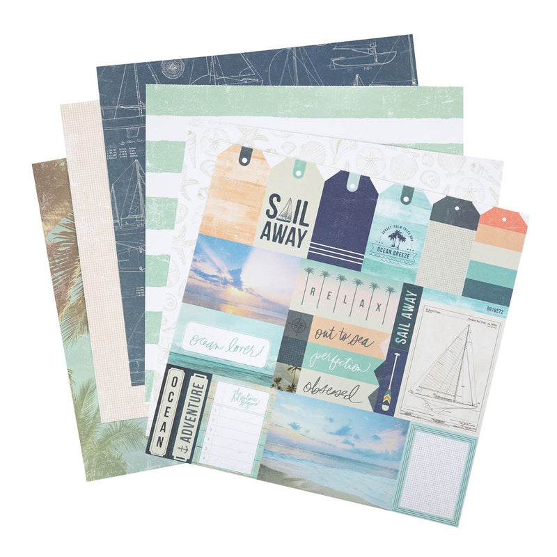  Paper Pad, 12x12- Heidi Swapp - Set Sail Collection - American Crafts