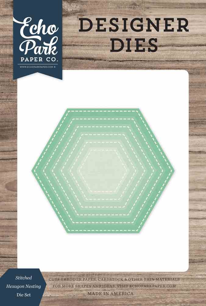 Stitched Hexagon Nesting Dies - Echo Park