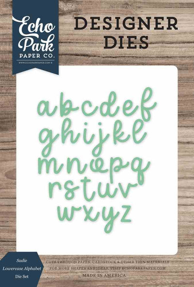 Sadie Lowercase Alphabet Dies - Echo Park