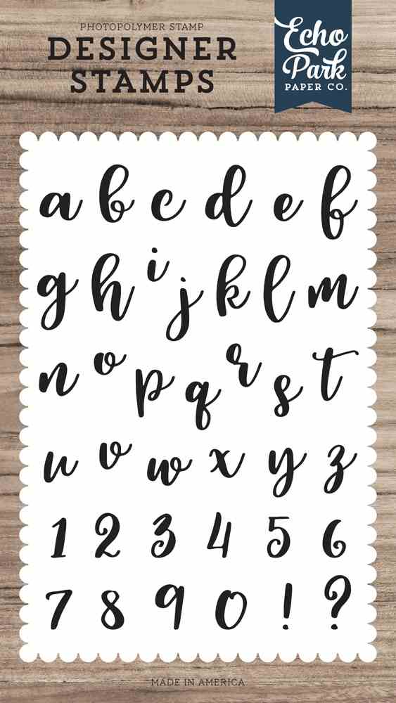 Rosie Lowercase Alphabet Stamps - Echo Park - Clearance