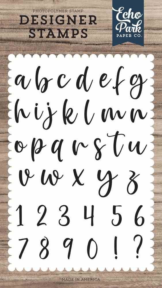 Kaitlin Lowercase Alphabet Stamps - Echo Park - Clearance