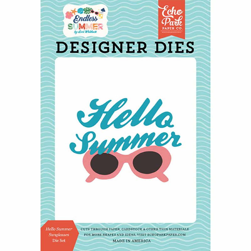 Hello Summer Sunglasses Die Set - Endless Summer - Echo Park - Clearance