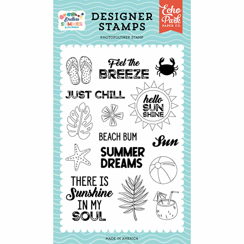 Feel The Breeze Stamp Set-Endless Summer-Echo Park