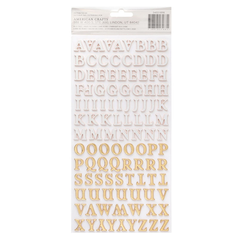 Alpha Shimmer Thickers with Gold Foil Accents - Maggie Holmes - Woodland Grove Collection - American Crafts