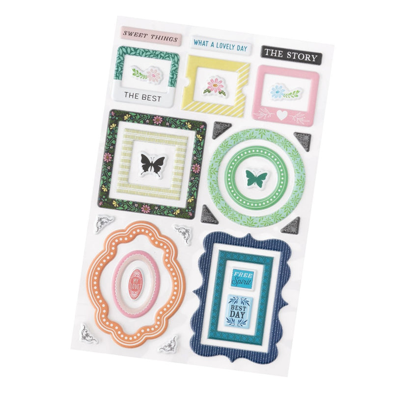 Puffy Frames Stickers - Brighton Collection - BoBunny