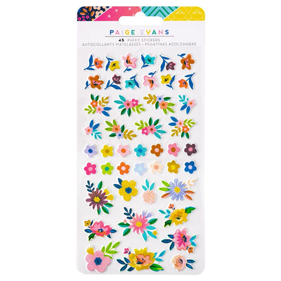 Puffy Stickers - Paige Evans - Blooming Wild Collection - American Crafts
