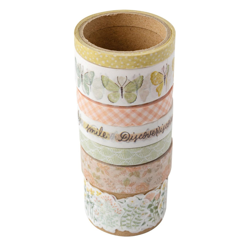 Washi Tape, 7pc - Gingham Garden Collection - Crate Paper