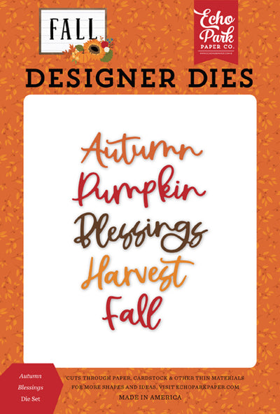 Autumn Blessings Dies - Fall - Echo Park - Clearance