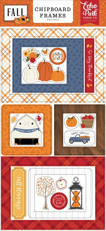 Fall Chipboard Frames-Echo Park