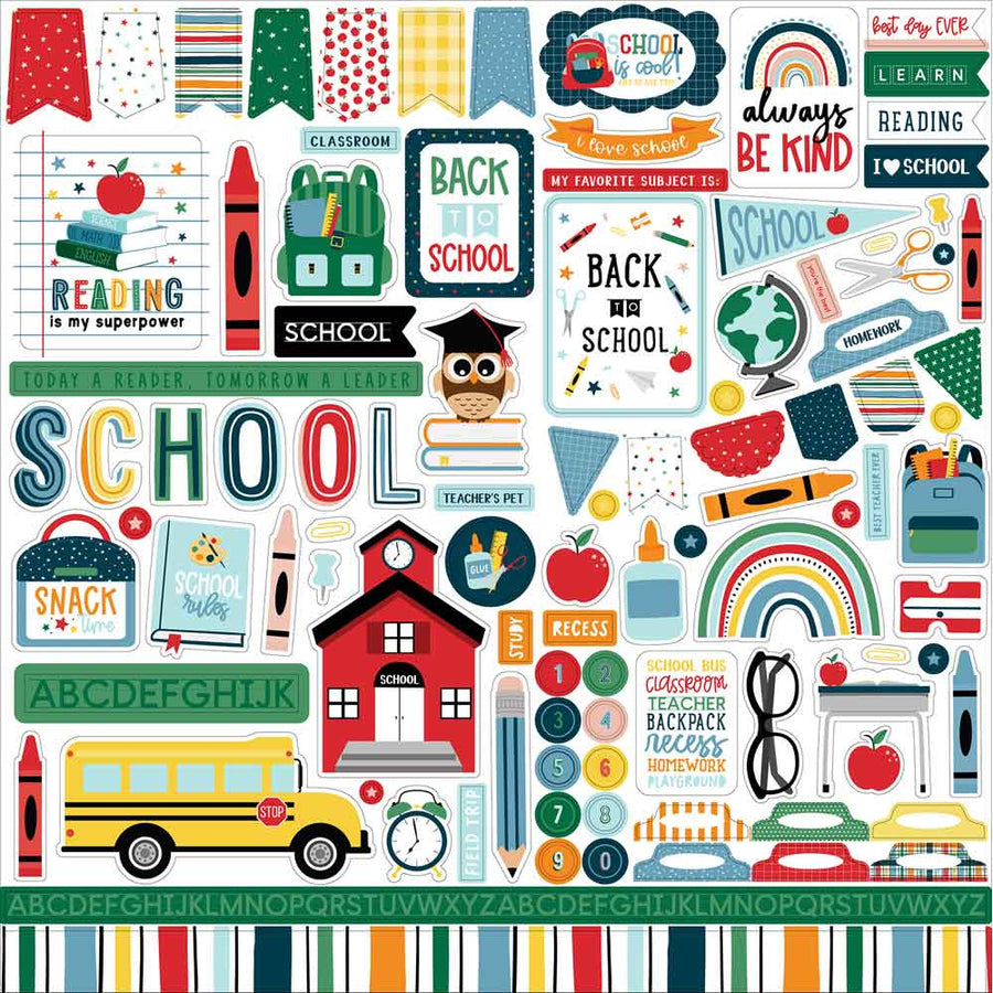 First Day Of School Element Stickers - Echo Park