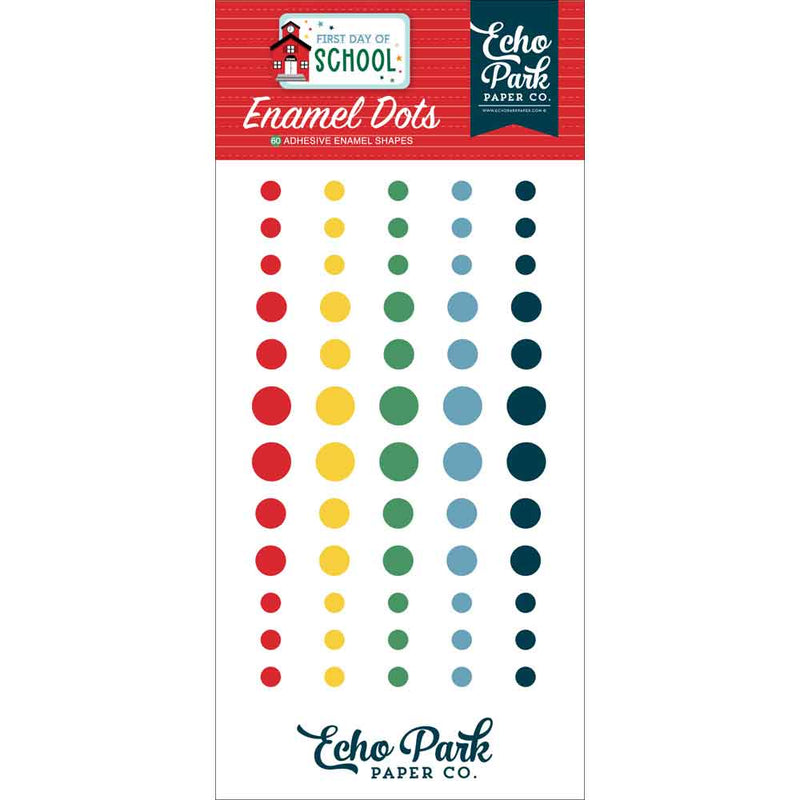 First Day Of School Enamel Dots - Echo Park