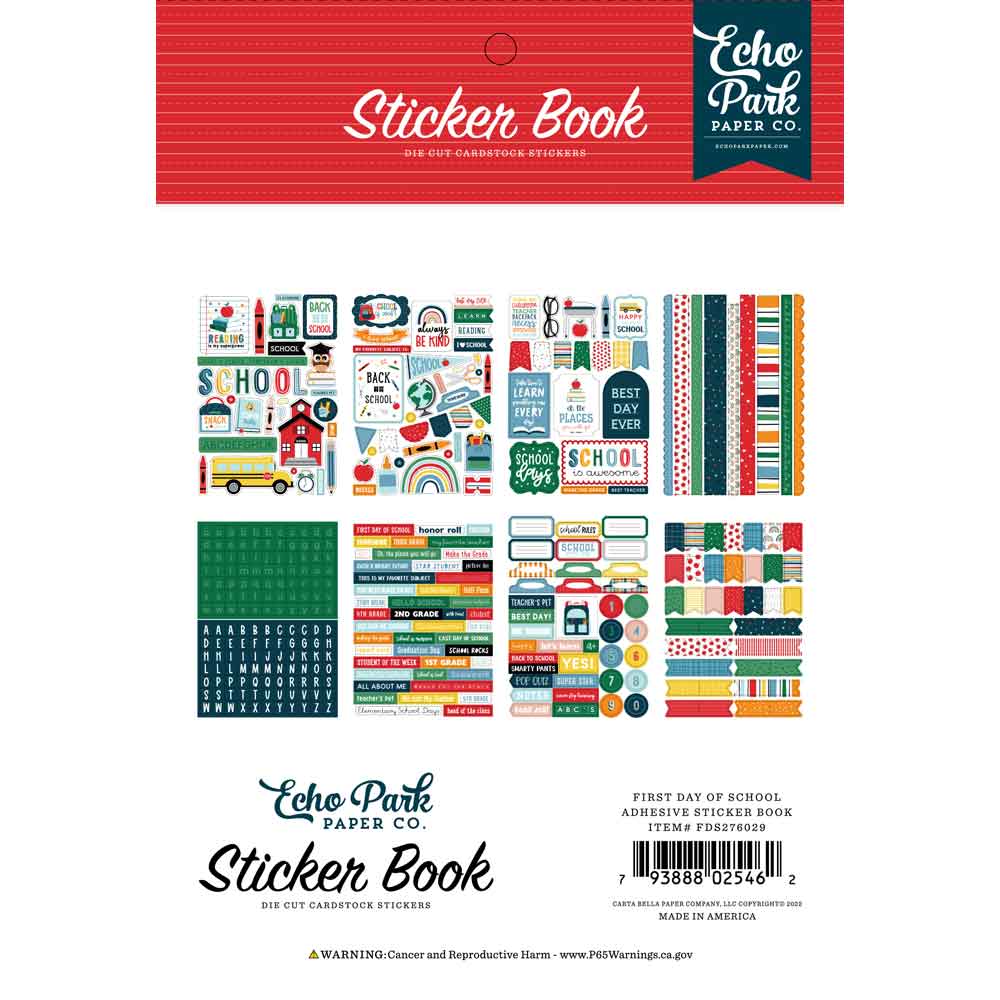 First Day Of School Sticker Book - Echo Park