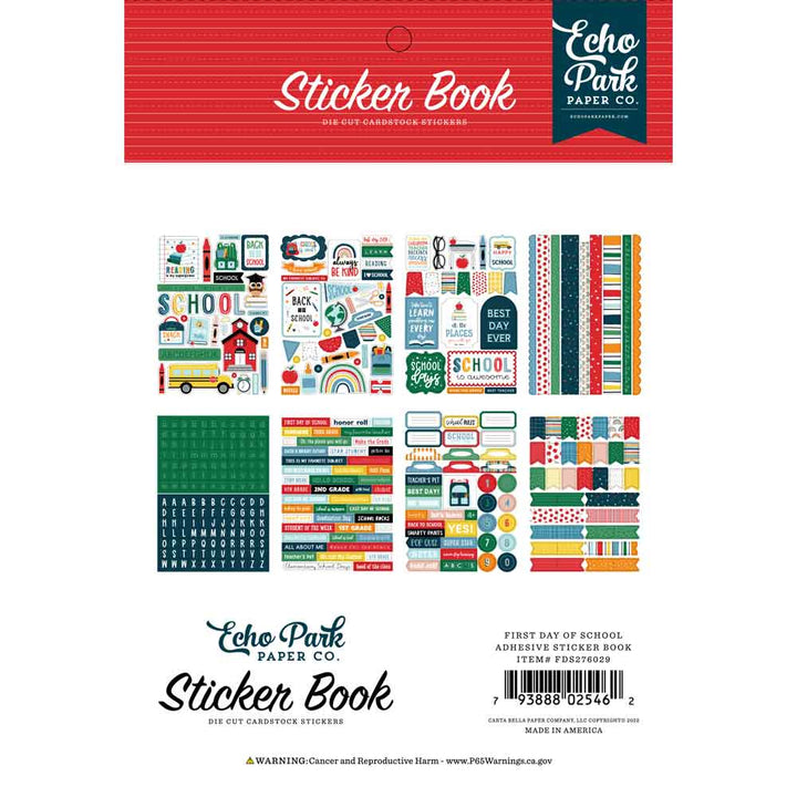 First Day Of School Sticker Book - Echo Park