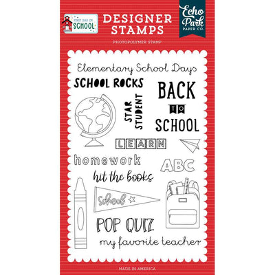 School Rocks Stamp Set - First Day Of School - Echo Park