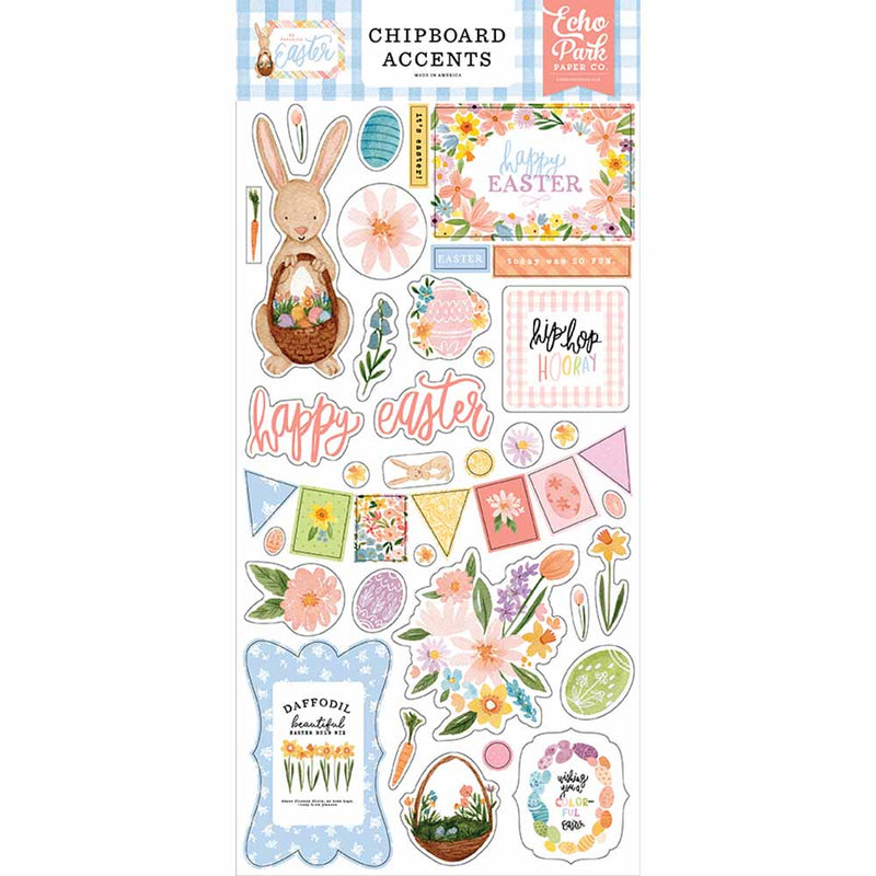 My Favorite Easter Chipboard Accents - Echo Park