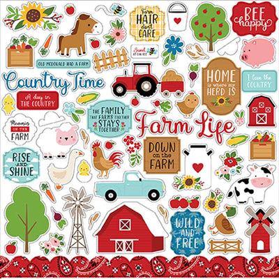 Fun on the Farm Element Stickers - Lori Whitlock - Echo Park