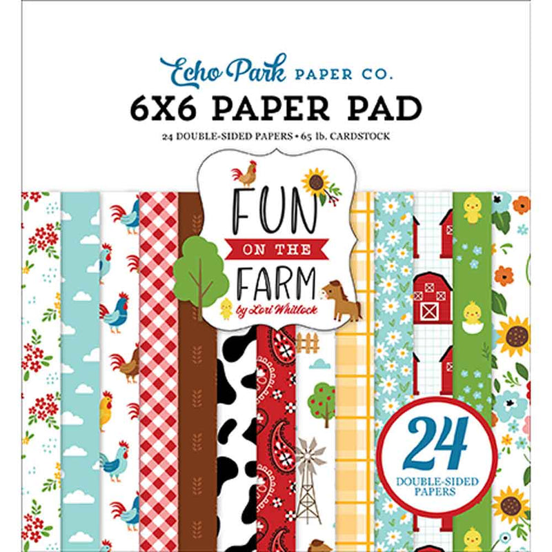 Fun on the Farm 6" x 6" Paper Pad - Lori Whitlock - Echo Park