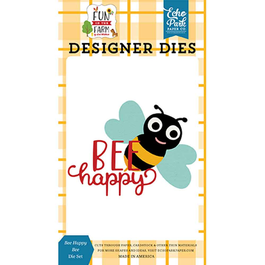 Bee Happy Bee Die Set - Fun on the Farm - Lori Whitlock - Echo Park