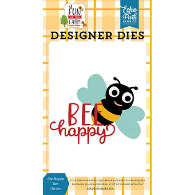 Bee Happy Bee Die Set - Fun on the Farm - Lori Whitlock - Echo Park