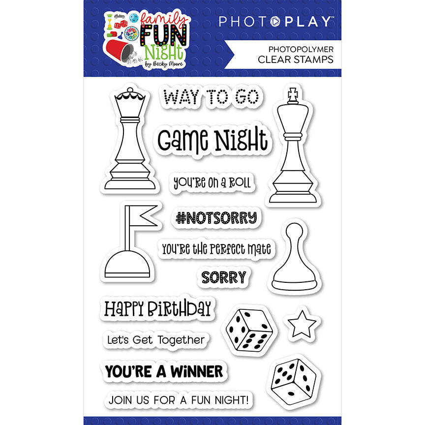 Photopolymer Stamps - Family Fun Night - Becky Moore- PhotoPlay
