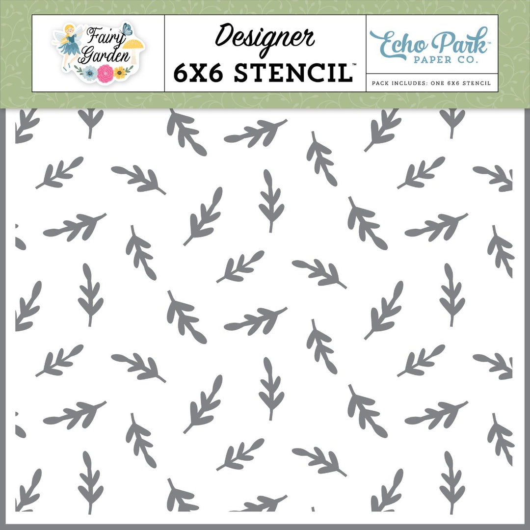 Fairy Garden Greenery Stencil - Echo Park
