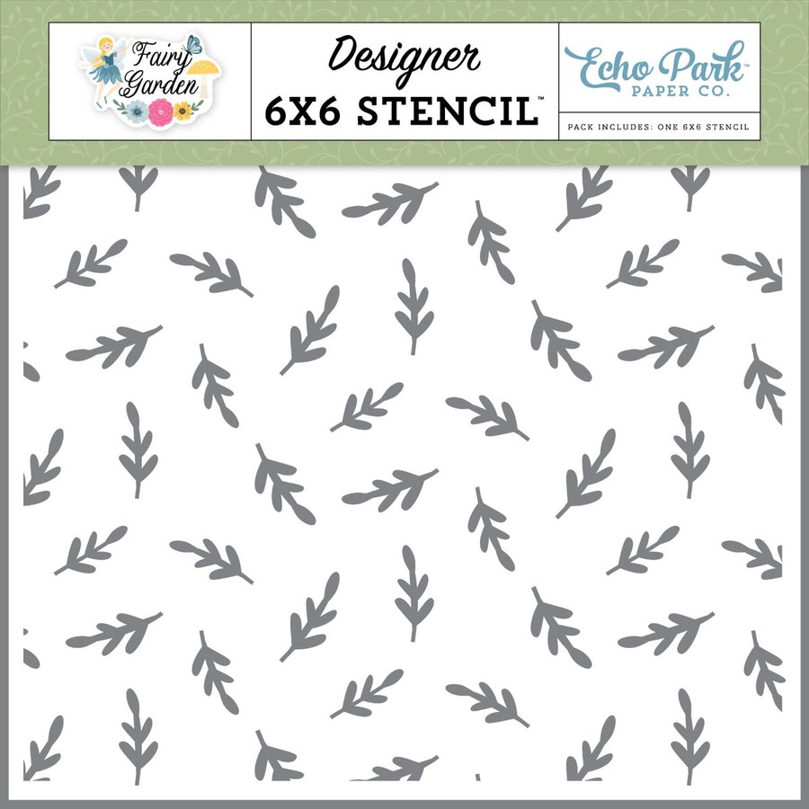 Fairy Garden Greenery Stencil - Echo Park