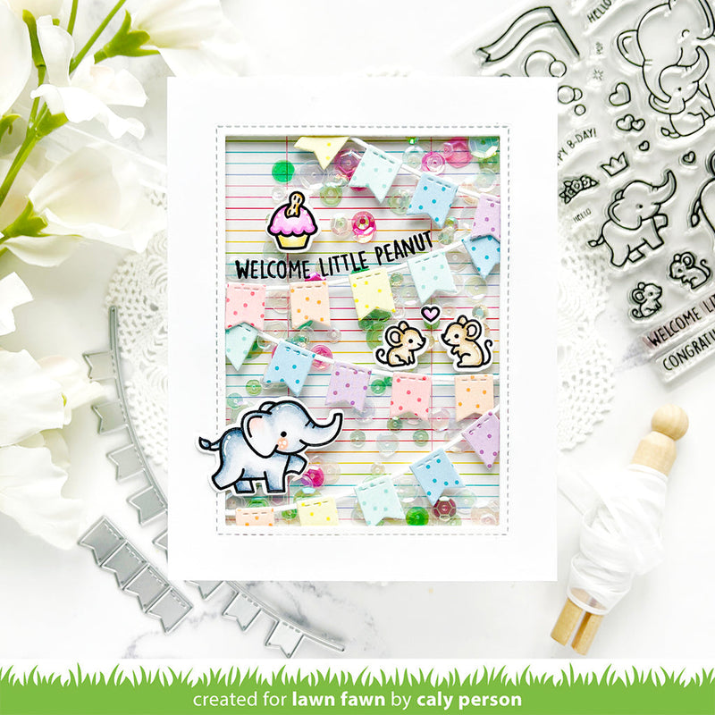 Fishtail Banner Borders Dies-Lawn Fawn