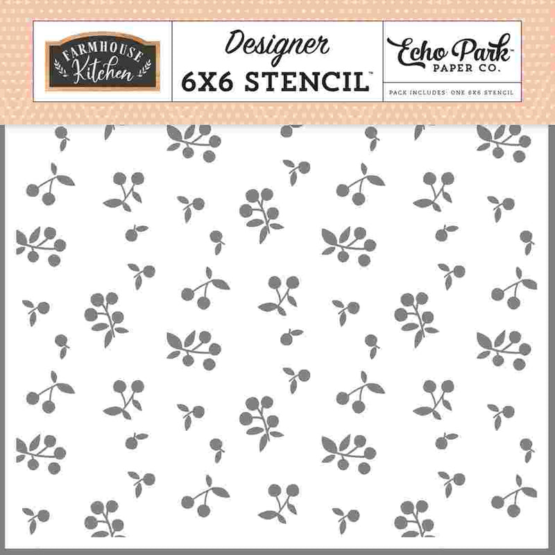 Farm Berries Stencil - Farmhouse Kitchen - Echo Park - Clearance