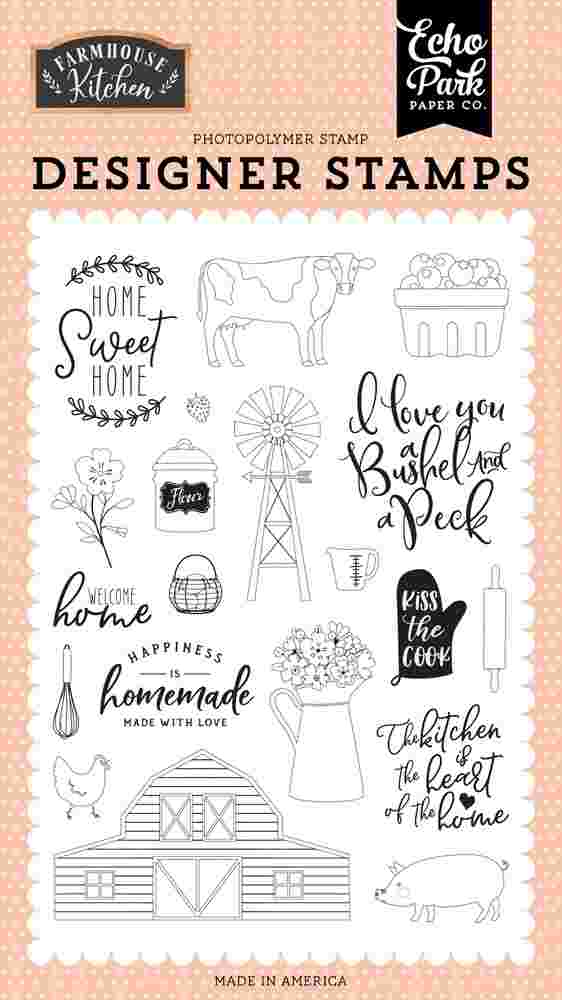 Heart of the Home Stamp Set - Farmhouse Kitchen - Echo Park - Clearance