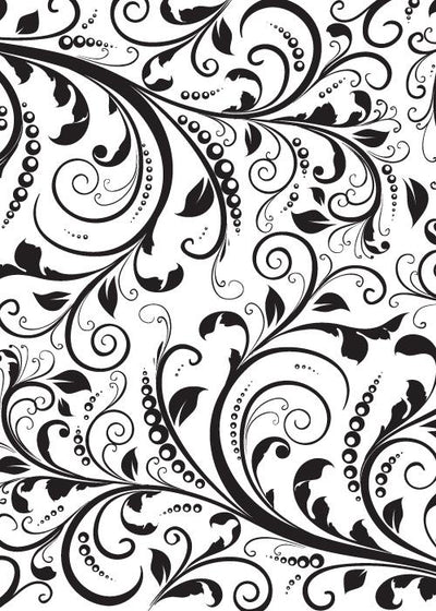 Cgull 12-0011 Embossing Folder Leaf Floral