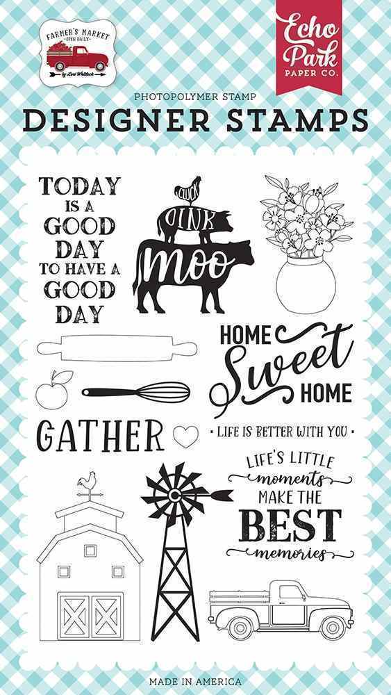 Home Sweet Home Stamps - Farmer&