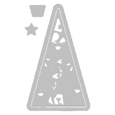 Folk Christmas Tree Thinlits Die Set - Lisa Jones - Sizzix - Clearance