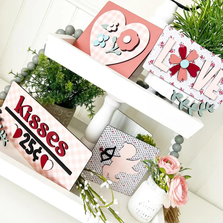 Kisses Set - Tiered Tray Collection - Foundations Decor