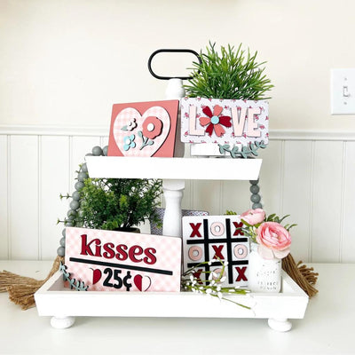 Kisses Set - Tiered Tray Collection - Foundations Decor