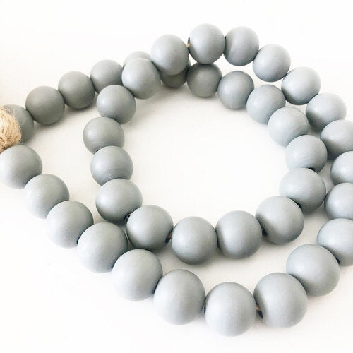 Wood Beads (Slate Grey) - Tray Decor - Foundations Decor