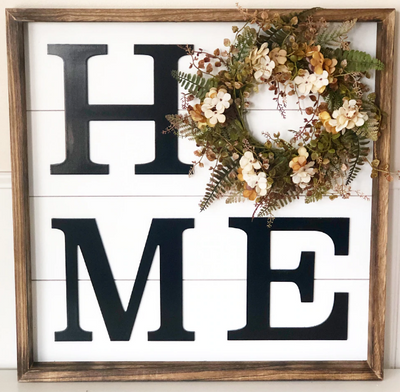 Floral Fern Wreath - Home Board - Foundations Decor