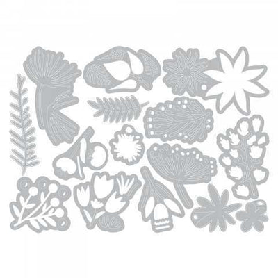 Sizzix Thinlits Die Set 15PK - Funky Floral #3