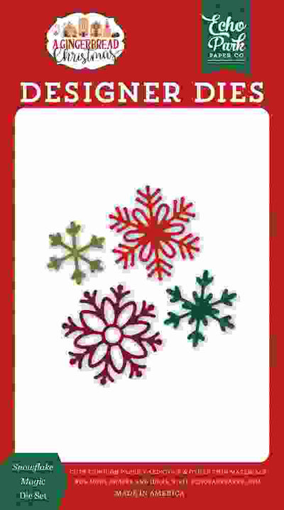 Snowflake Magic Dies - A Gingerbread Christmas - Echo Park - Clearance