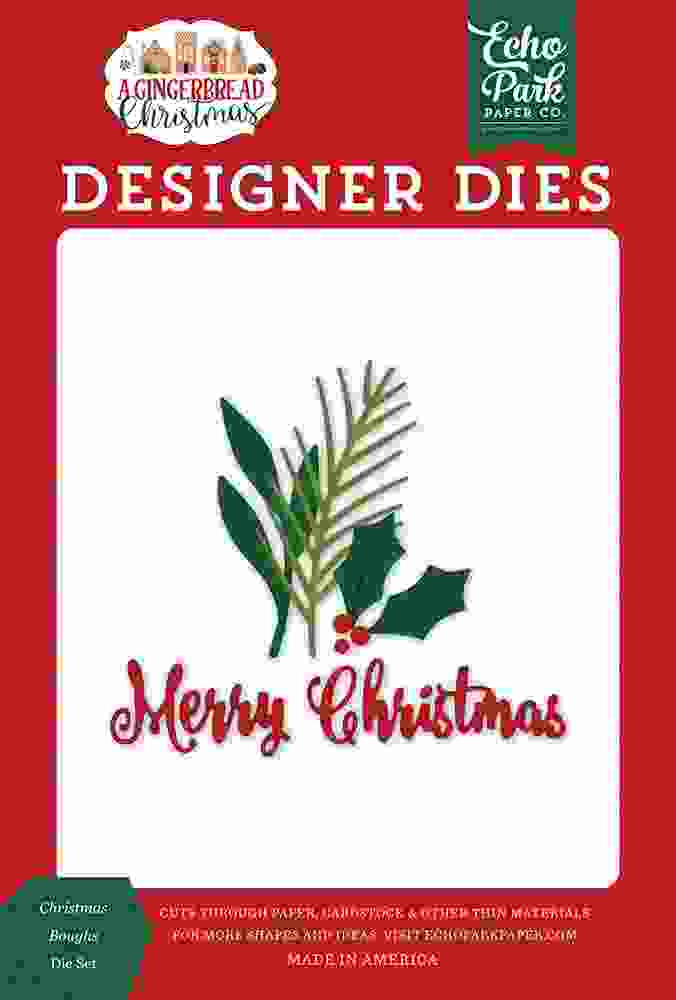 Christmas Boughs Dies-A Gingerbread Christmas-Echo Park