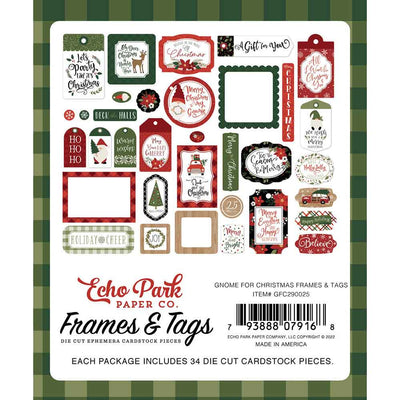 Gnome For Christmas Frames & Tags - Echo Park