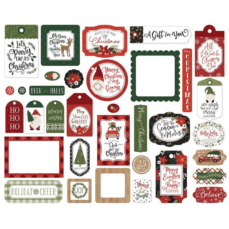 Gnome For Christmas Frames & Tags - Echo Park