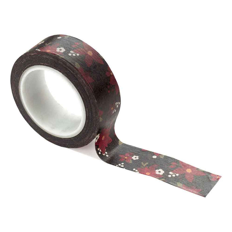Poinsettia Washi Tape - Gnome For Christmas - Echo Park