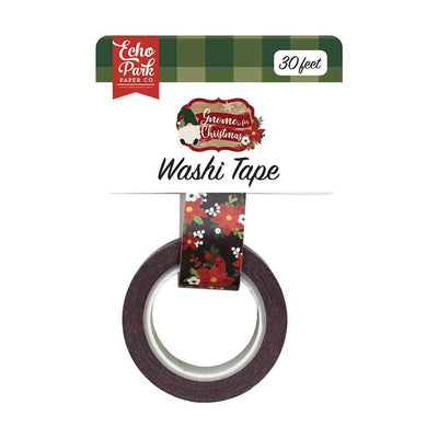 Poinsettia Washi Tape - Gnome For Christmas - Echo Park