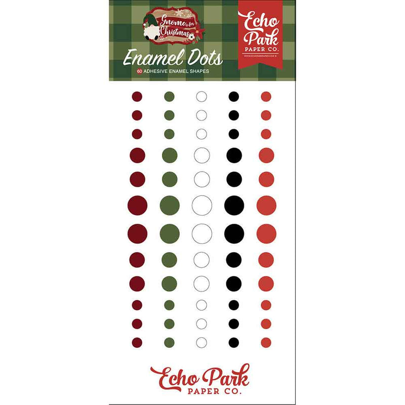 Gnome For Christmas Enamel Dots - Echo Park