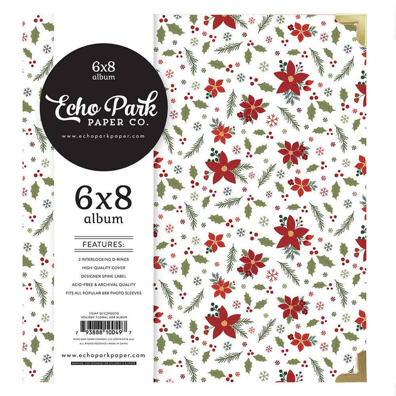 Holiday Floral 6" x 8" Album - Gnome For Christmas - Echo Park