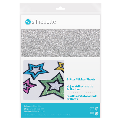 Silhouette Glitter Sticker Sheets